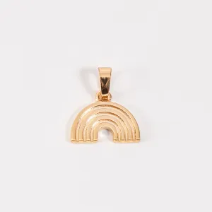 Layering Gold Rainbow Pendant Charm