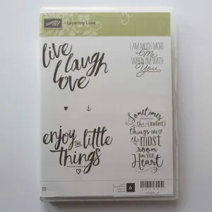Layering Love | Retired Clear Mount Stamp Set