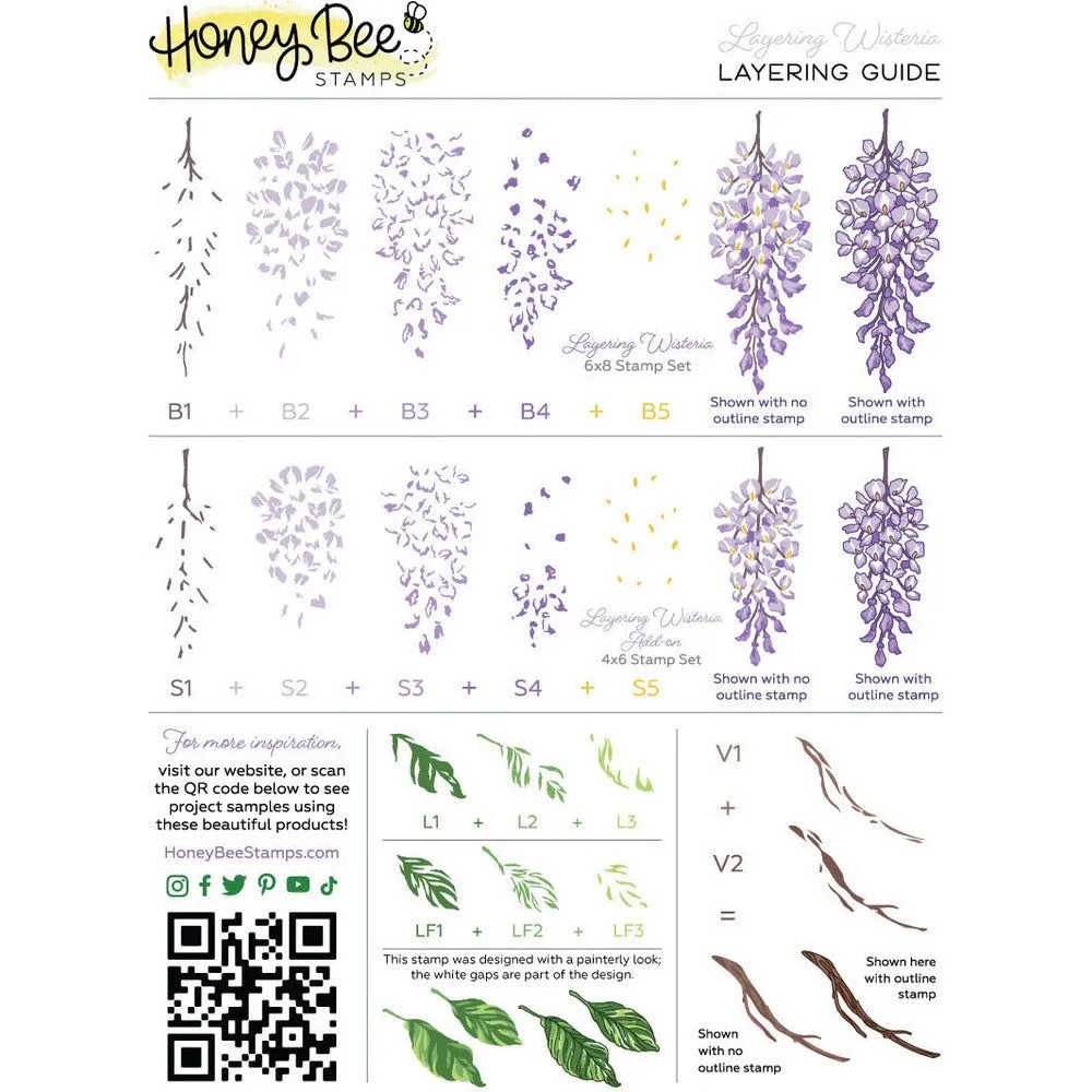 Layering Wisteria - 6x8 Stamp Set - Retiring