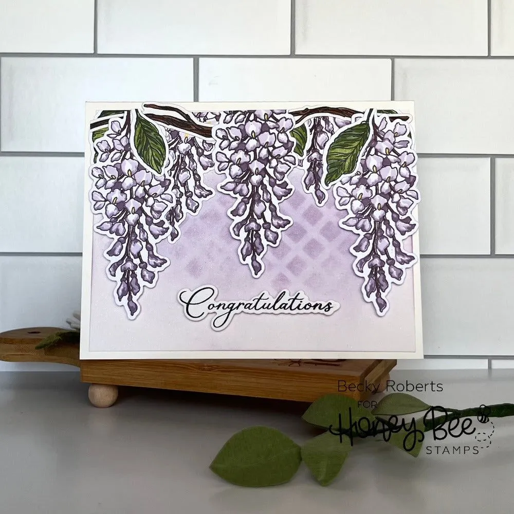 Layering Wisteria - 6x8 Stamp Set - Retiring