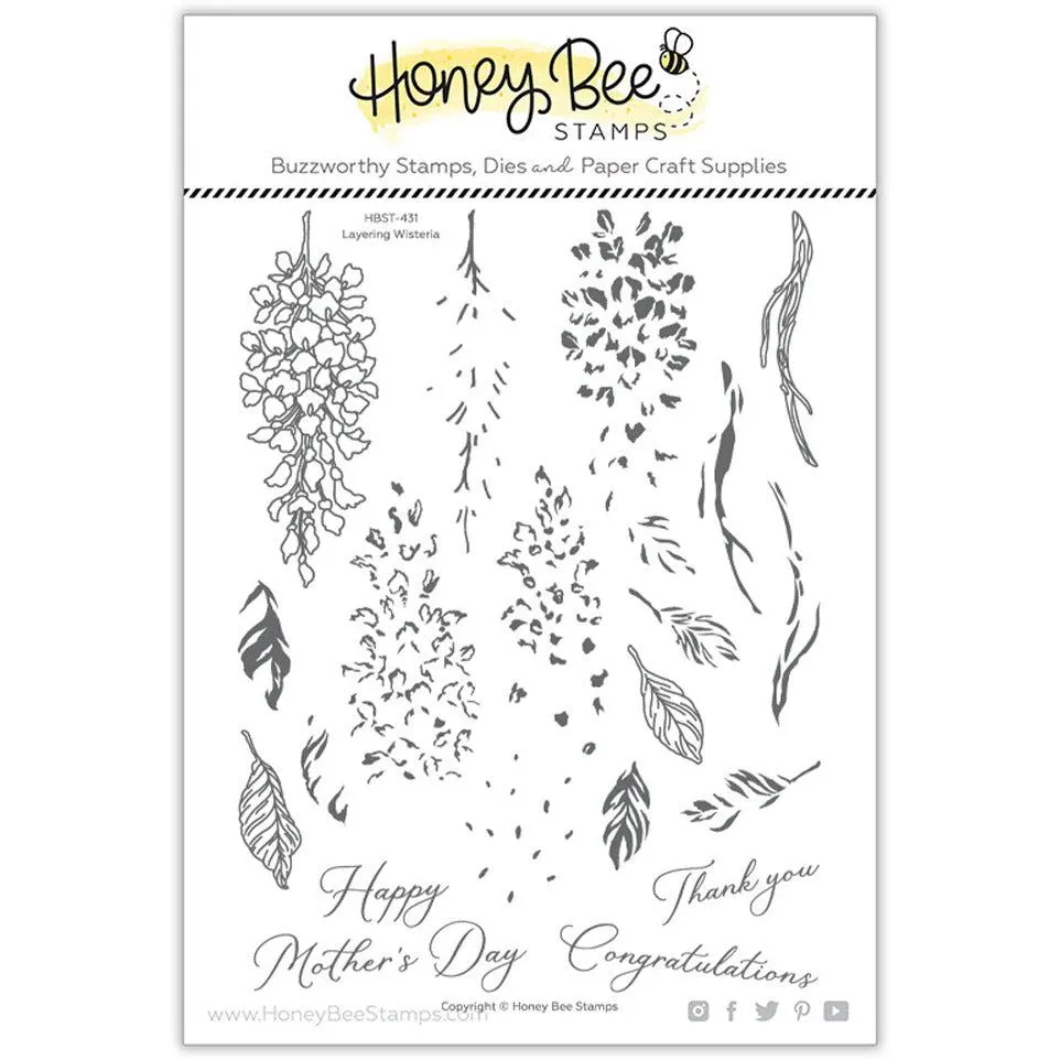 Layering Wisteria - 6x8 Stamp Set - Retiring