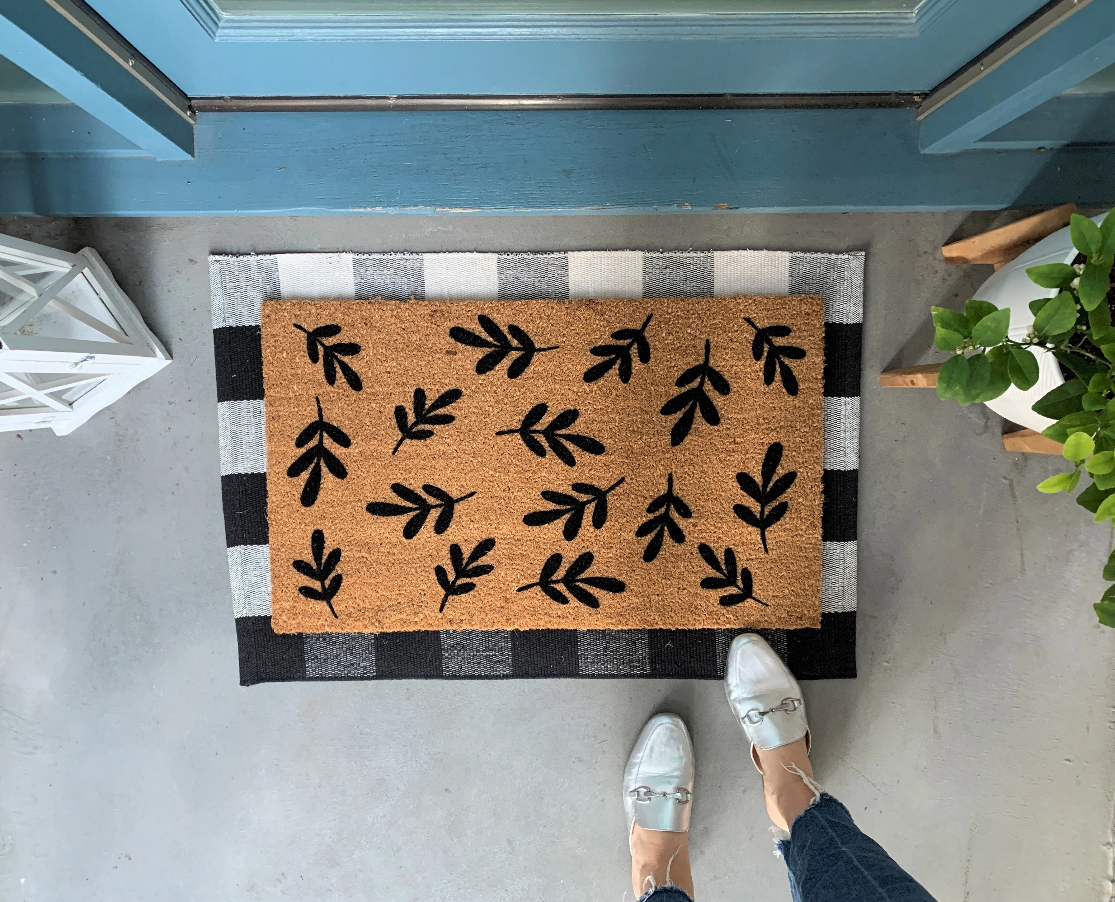 Leaf Pattern Doormat