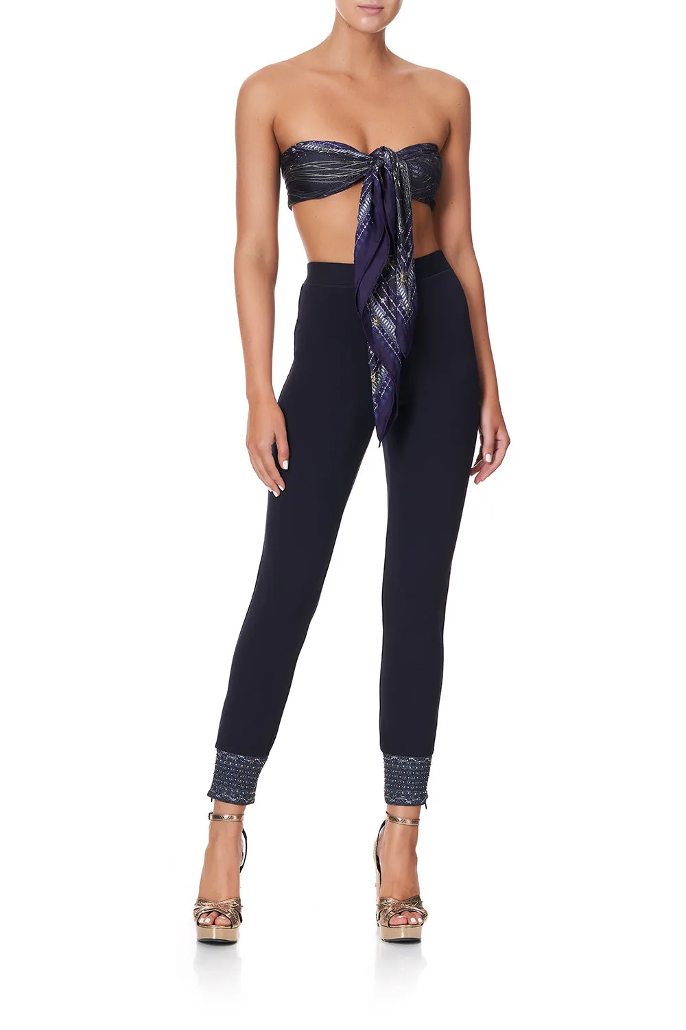 LEGGINGS WITH CONTRAST CUFF ITS A SIGN