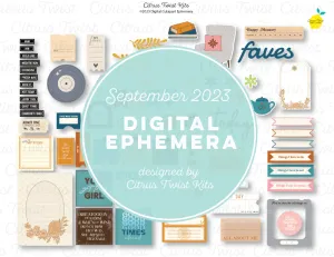Life Crafted - ALL ABOUT ME - Digital Ephemera