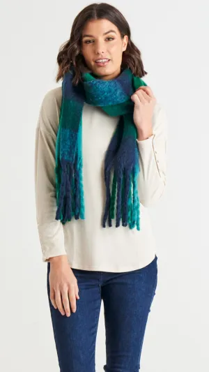 Lillian Scarf - Green Blue