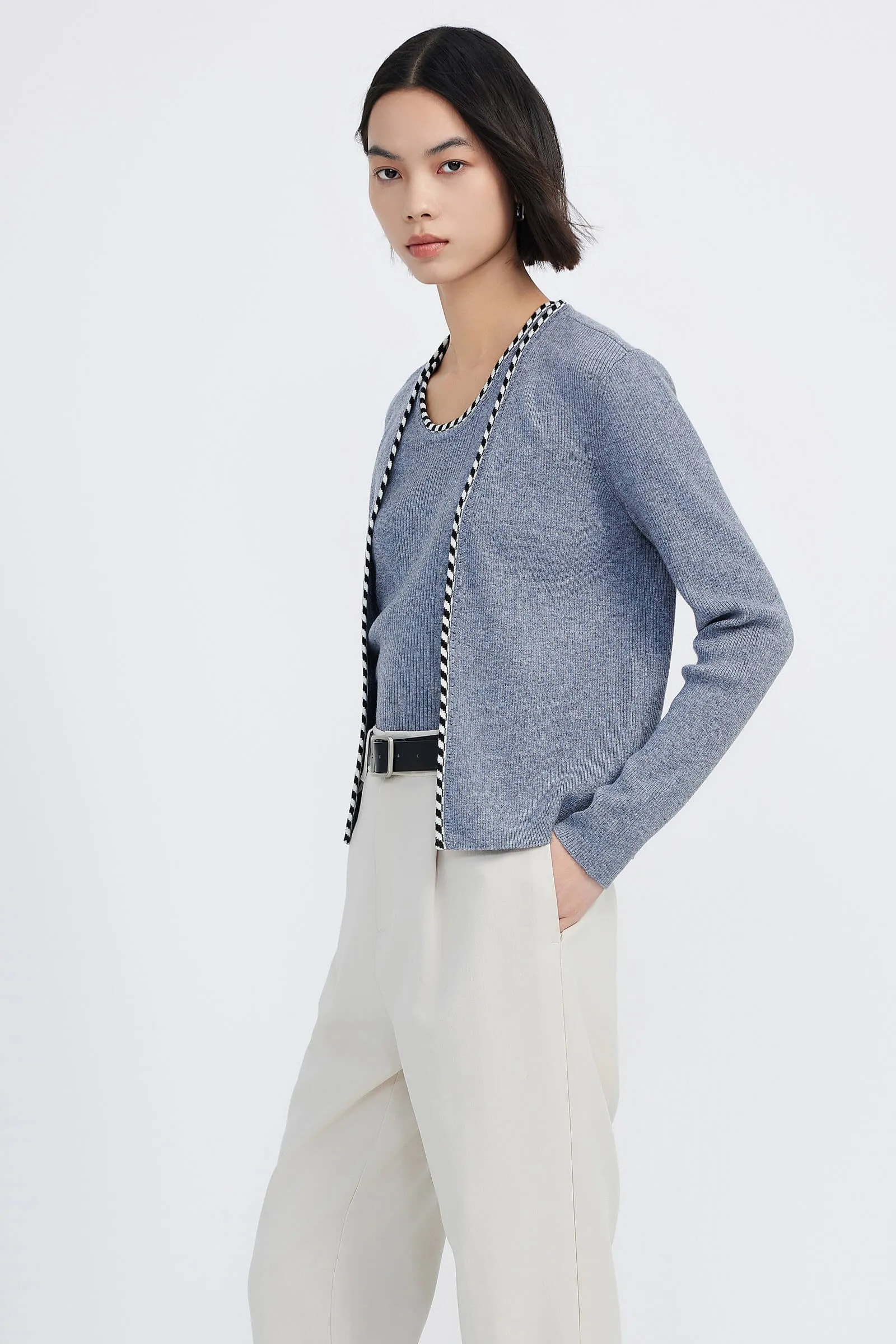 LILY Buttonless Knit Cardigan