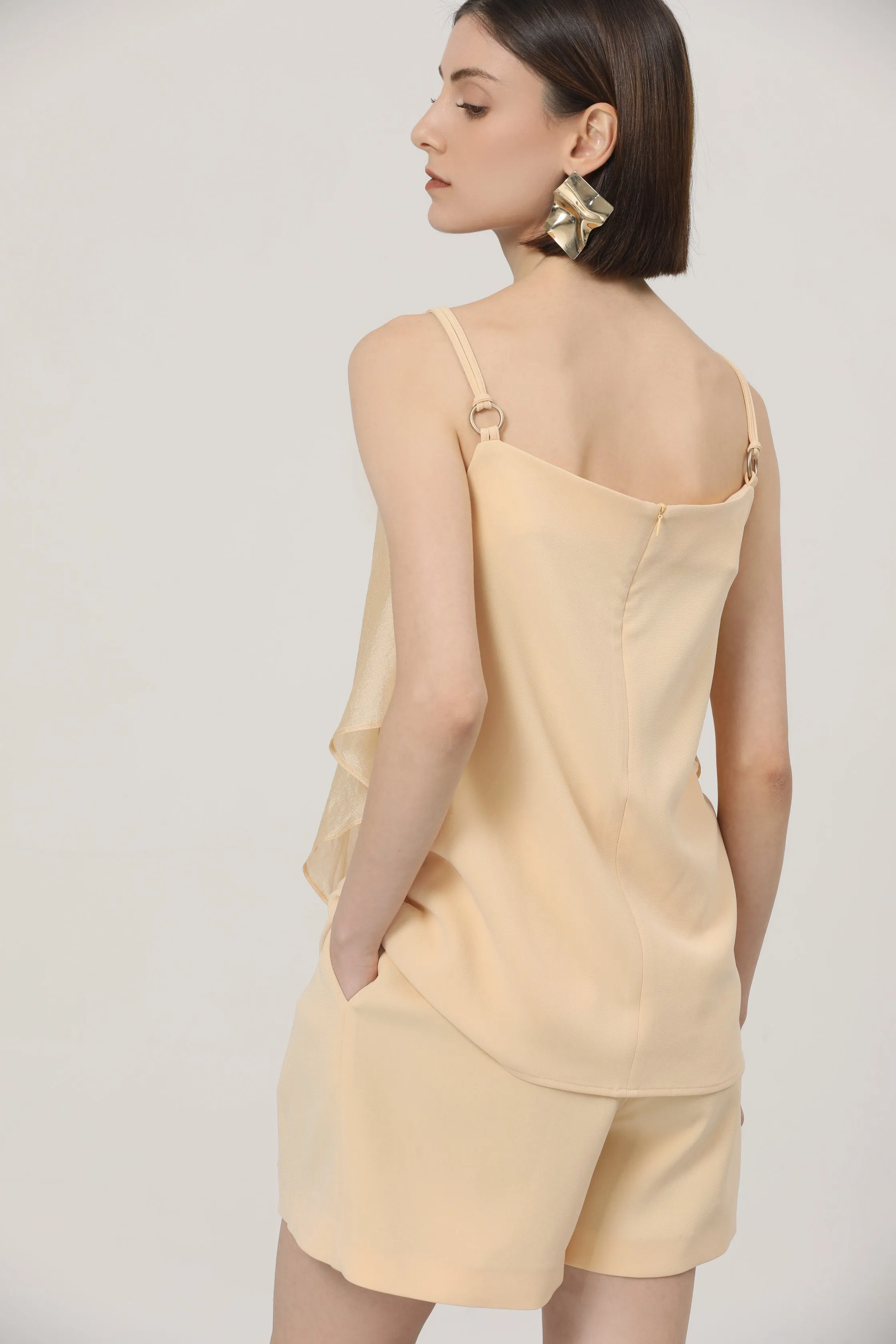 LINDONG | Sybille Yellow Layering Suspender Top