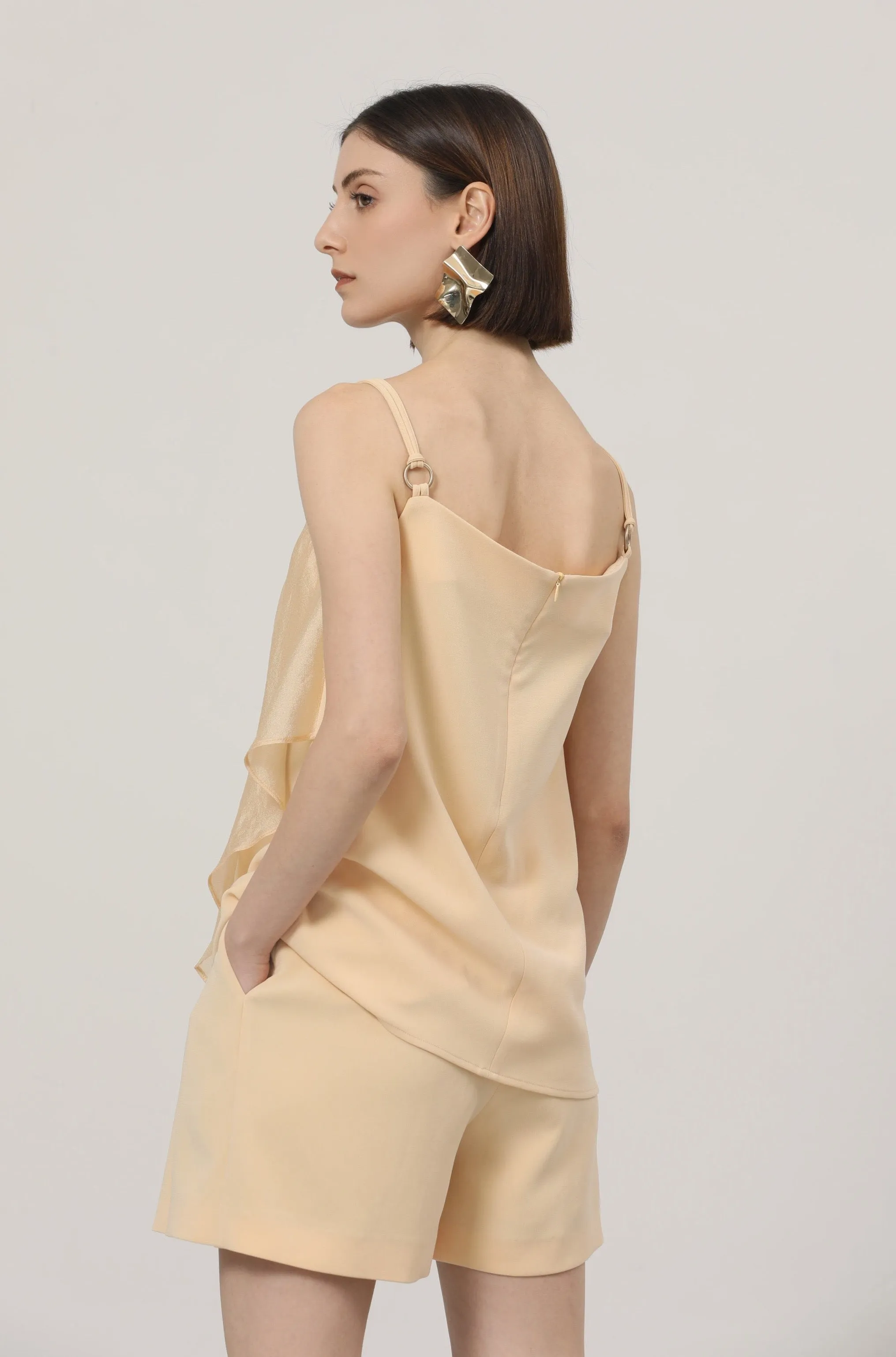 LINDONG | Sybille Yellow Layering Suspender Top