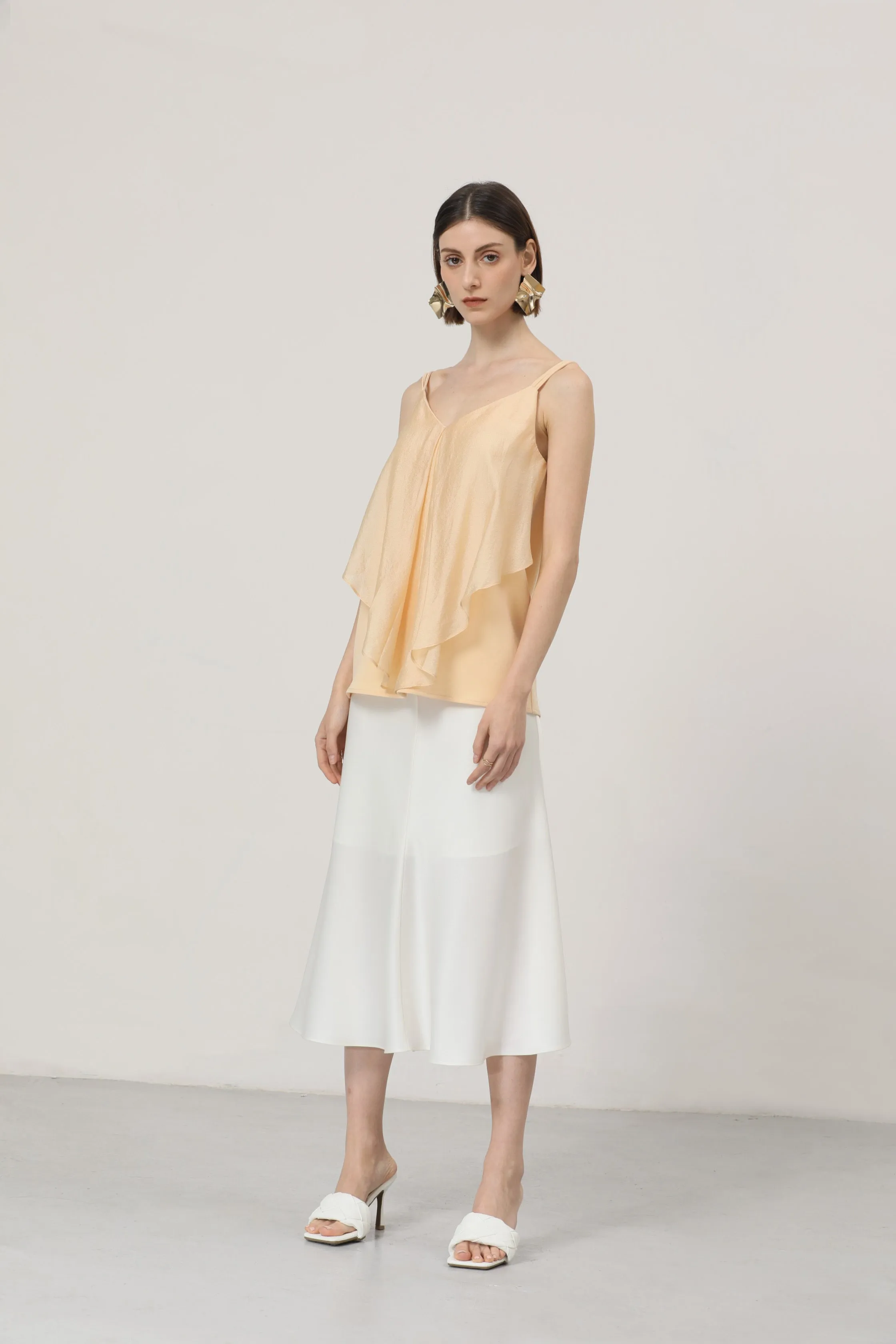 LINDONG | Sybille Yellow Layering Suspender Top