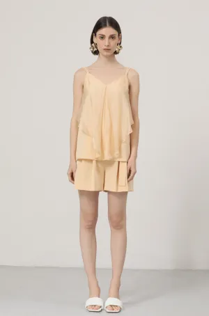 LINDONG | Sybille Yellow Layering Suspender Top
