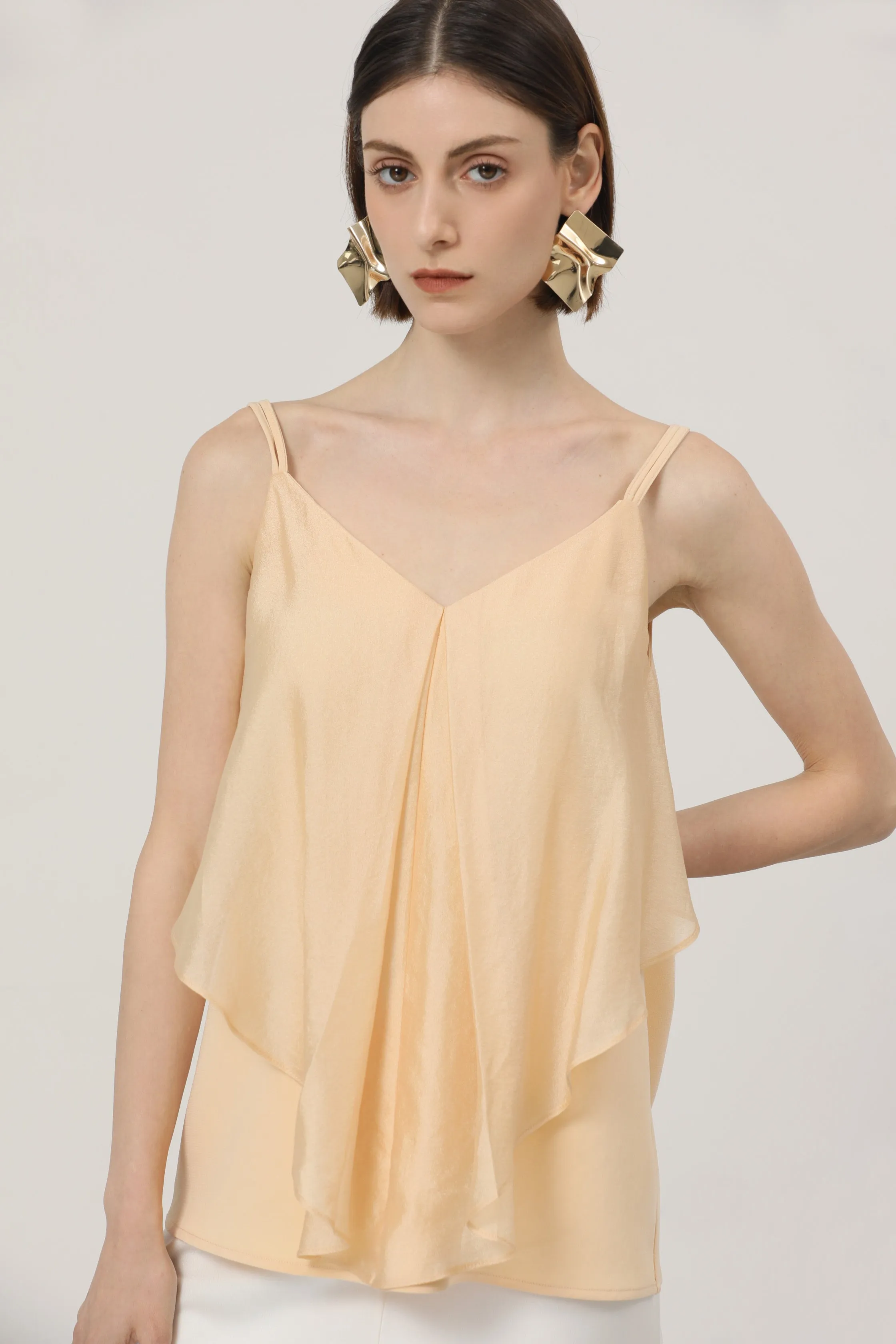 LINDONG | Sybille Yellow Layering Suspender Top