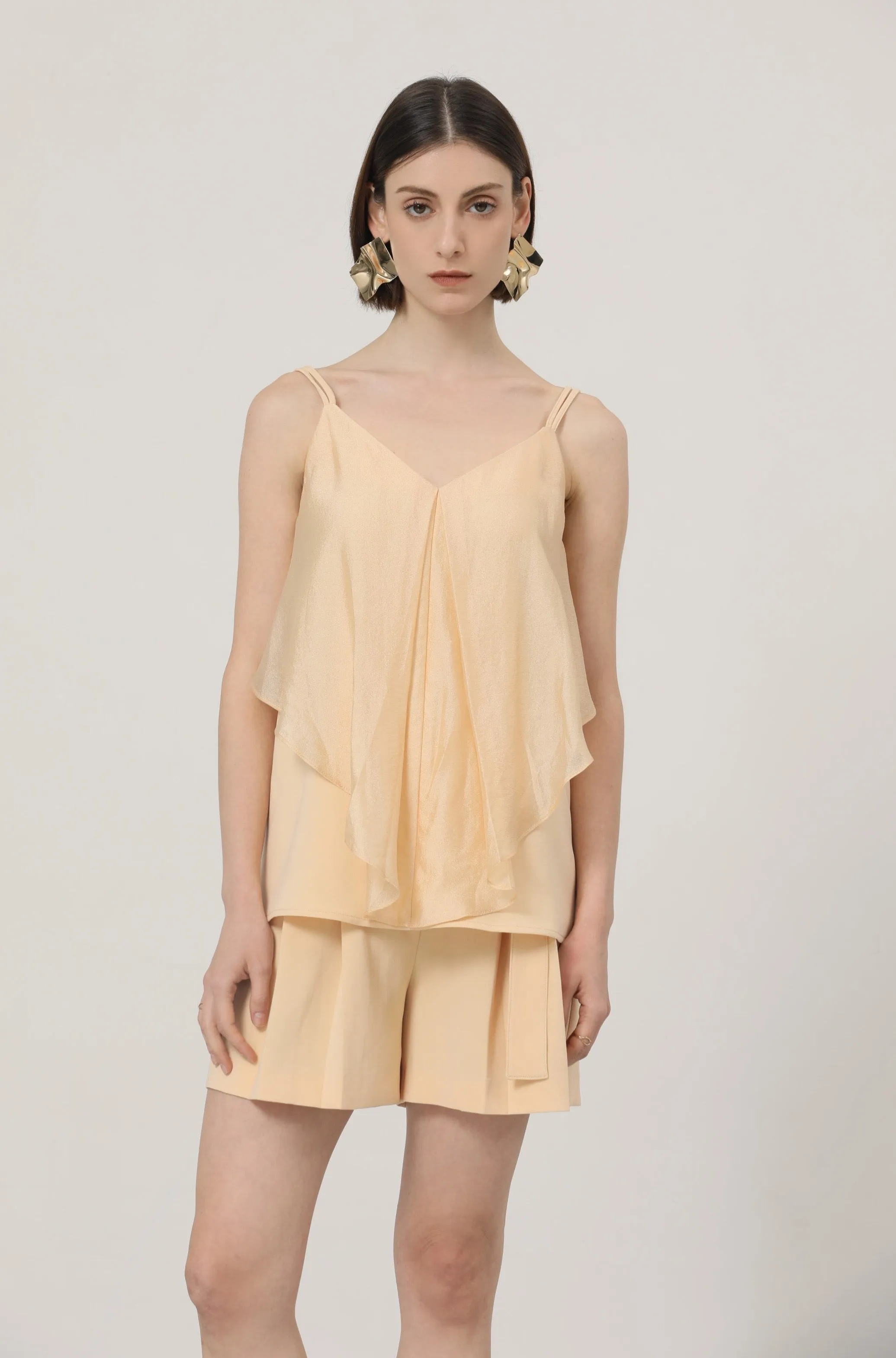 LINDONG | Sybille Yellow Layering Suspender Top