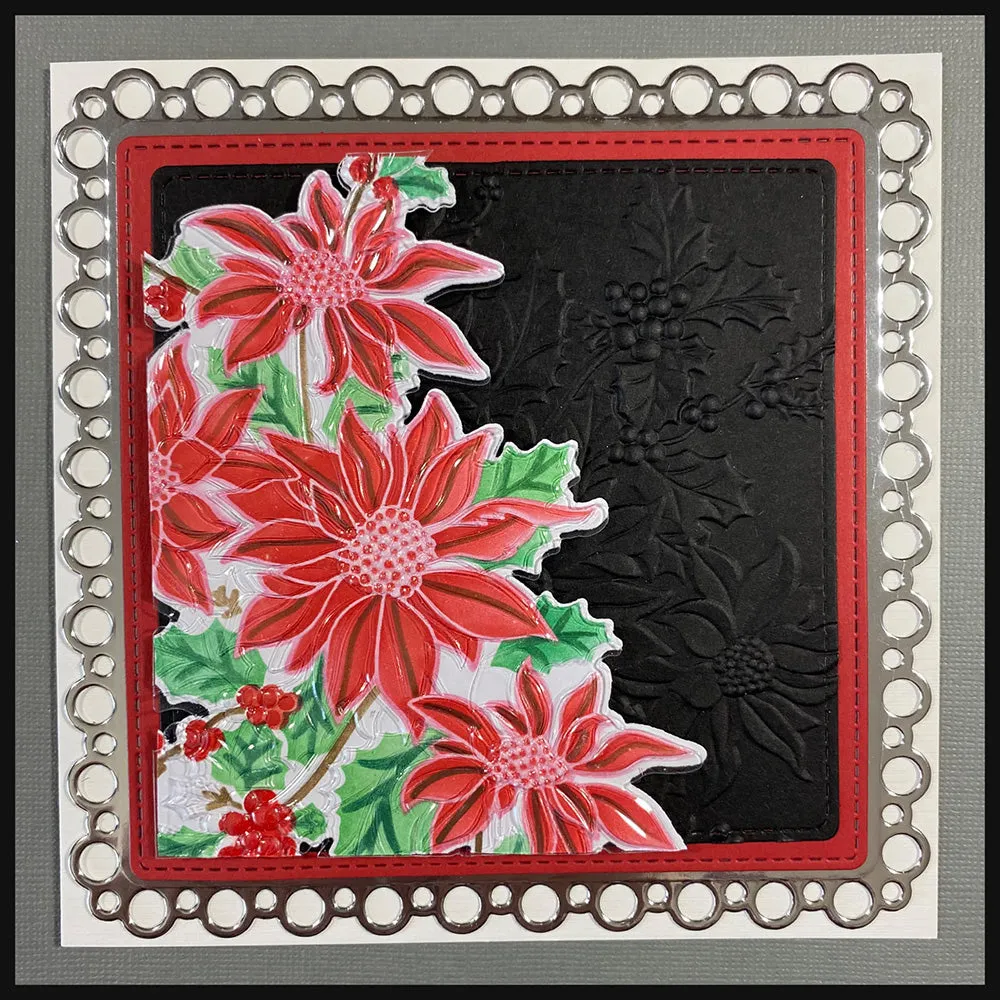 Lisa Horton Crafts Layering Stencils Poinsettia And Holly