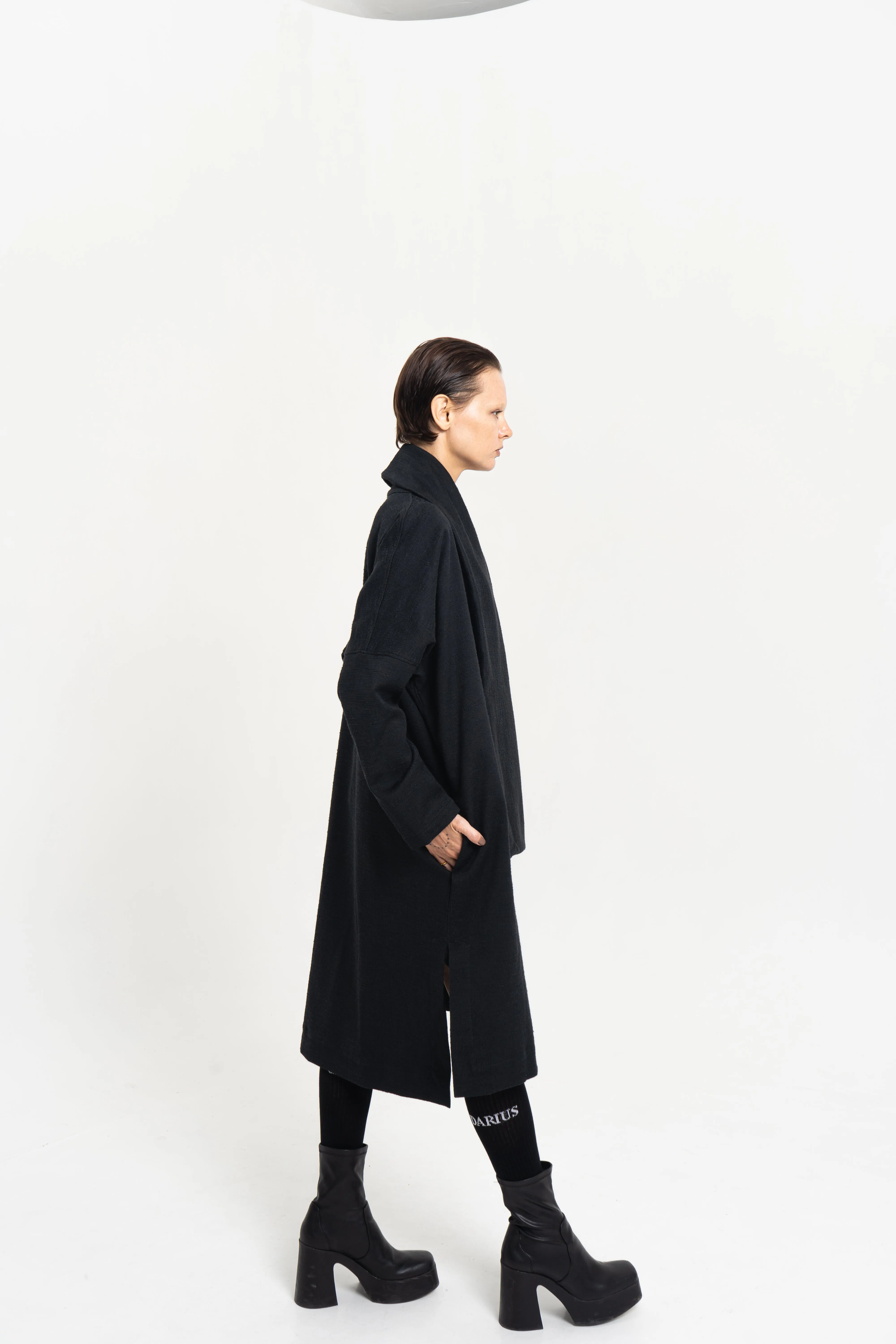 Long Cardigan with Shawl