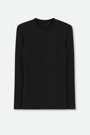 LONG LAYERING TEE IN PIMA COTTON STRETCH