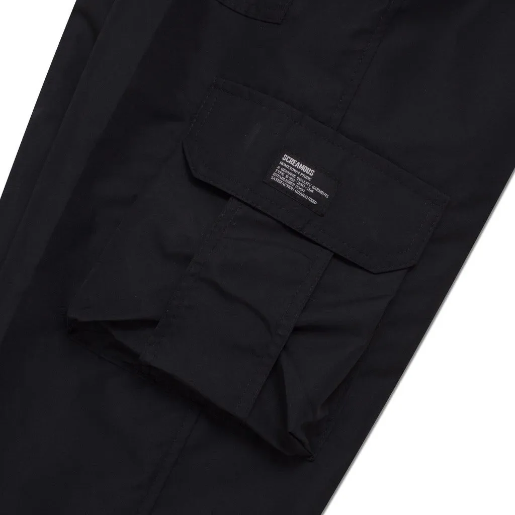 Long Pants Cargo LUCAS BLACK Slim Fit