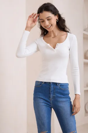 Long Sleeve Top - Cream