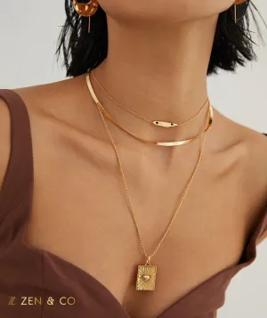 LOTTIE Love letter pendant layering necklace