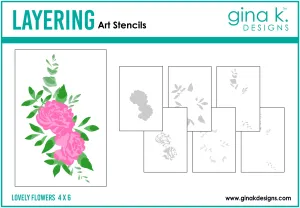 Lovely Flower Stencil