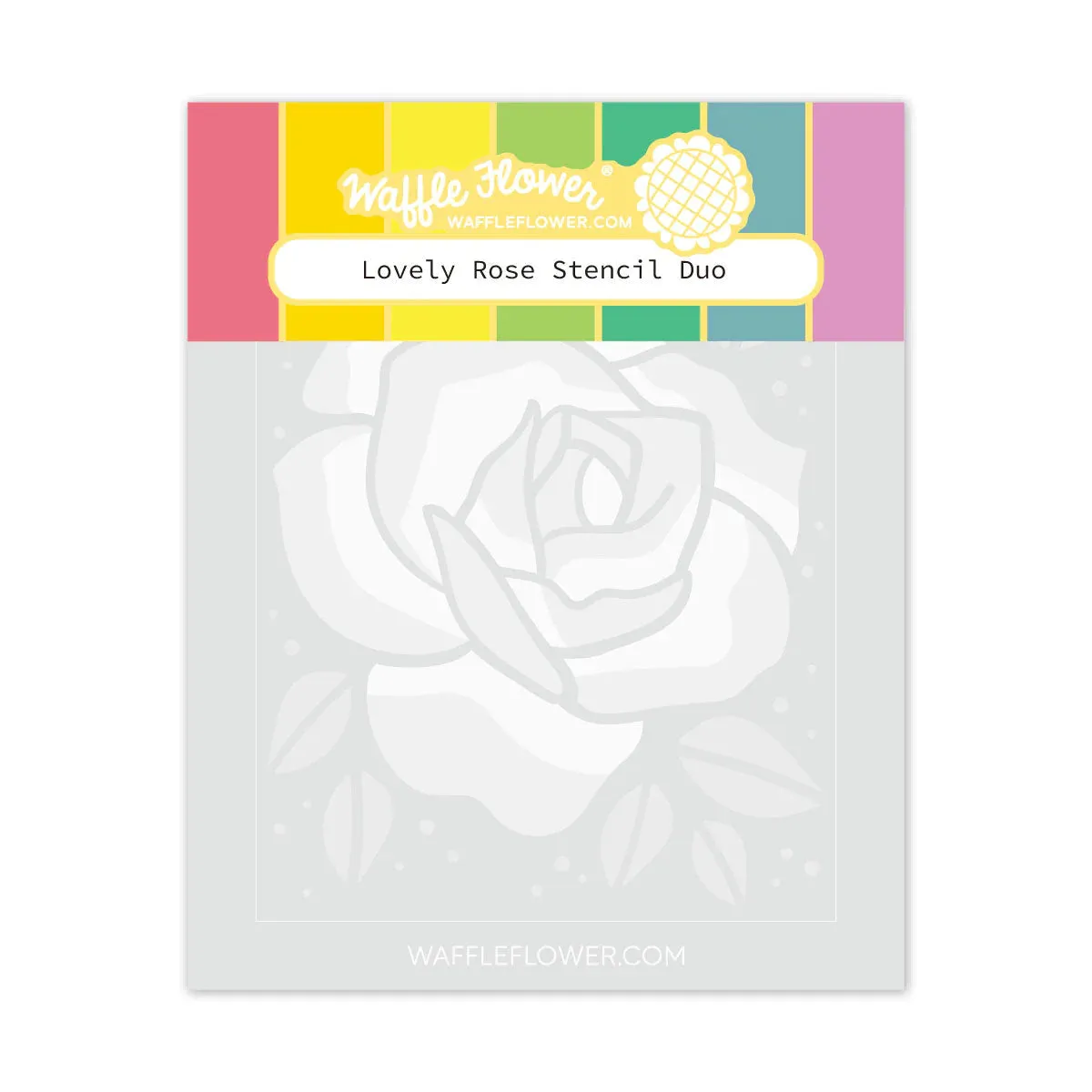 Lovely Rose Stencil Duo