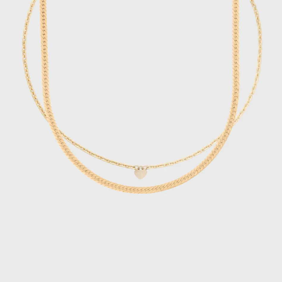 lovers choker   herringbone necklace layering set