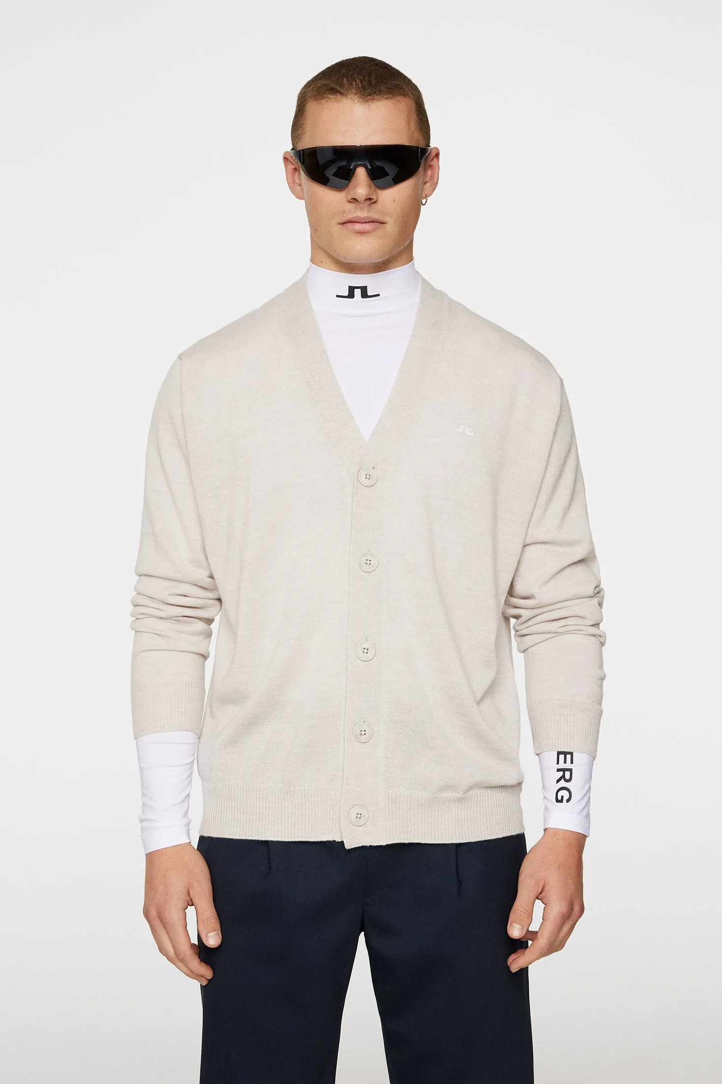 Lucas Knitted Cardigan / Moonbeam