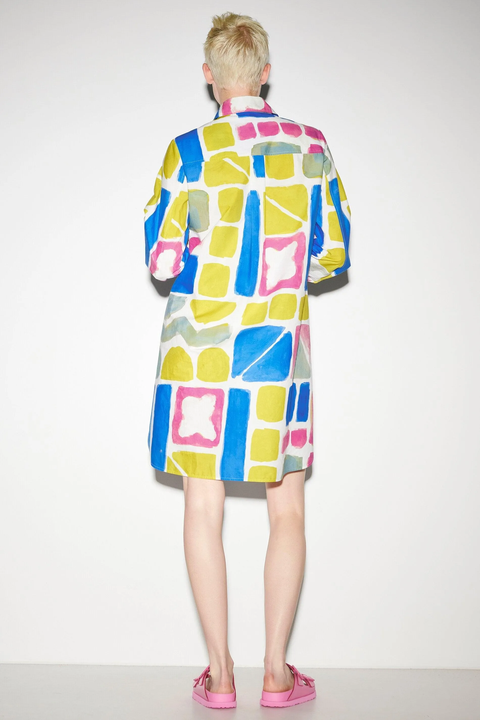 Luisa Cerano Graphic Cotton Shirt Dress