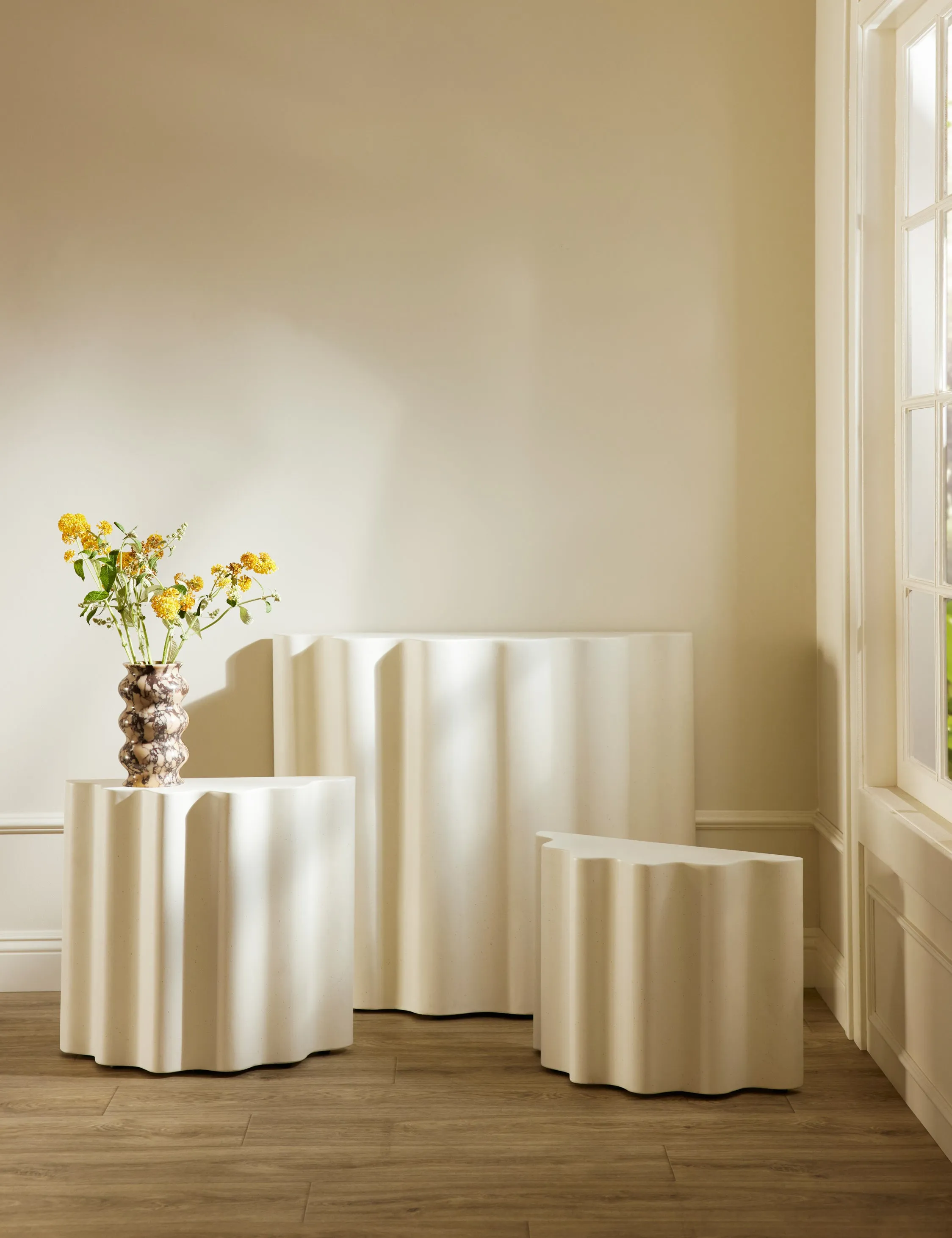 Lune Indoor / Outdoor Side Table by Lolly Lolly Ceramics