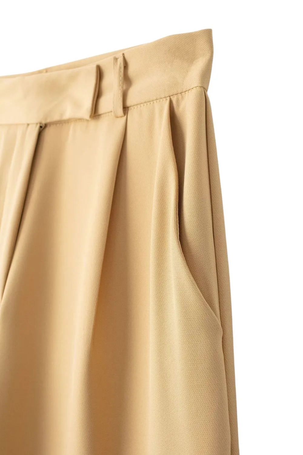 'Madeline' Pleated High-Waist Wide-Leg Pants
