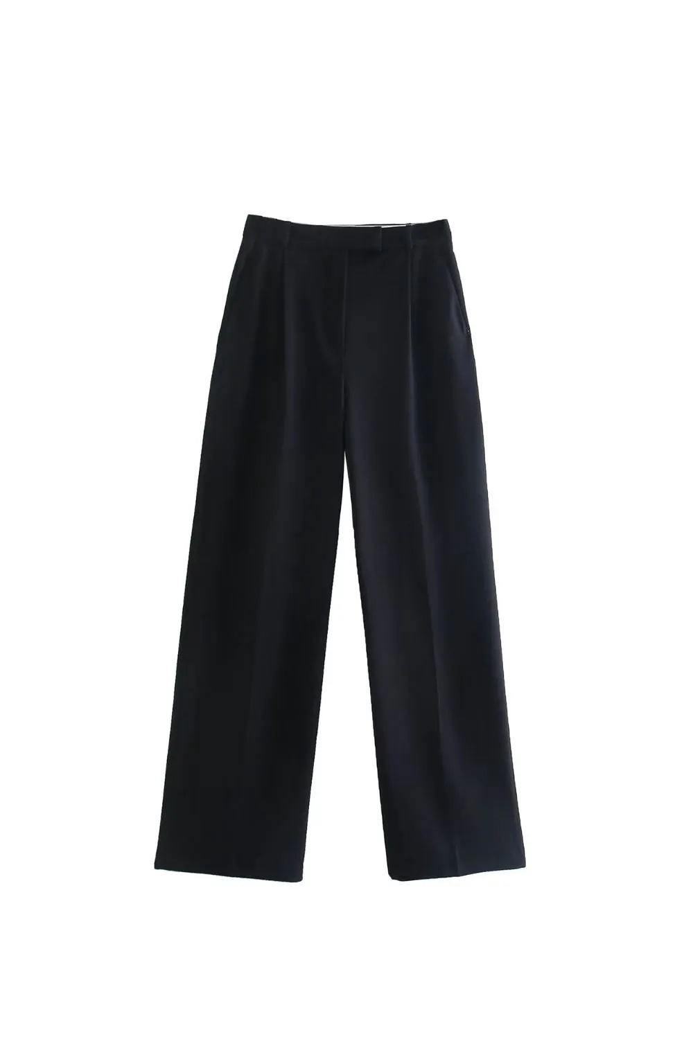'Madeline' Pleated High-Waist Wide-Leg Pants