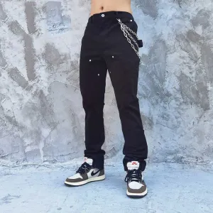Man Fall Outfits Cargo Pants Skinny Pants High Street Sweatpants Hip Hop Men's Slim Trousers