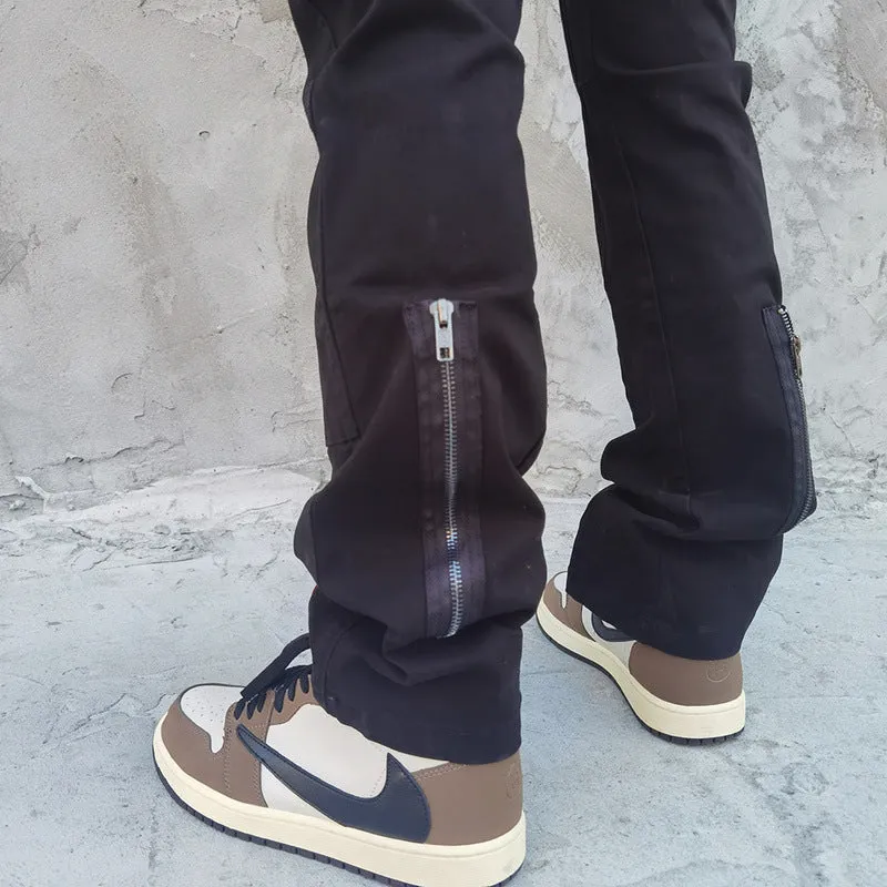 Man Fall Outfits Cargo Pants Skinny Pants High Street Sweatpants Hip Hop Men's Slim Trousers