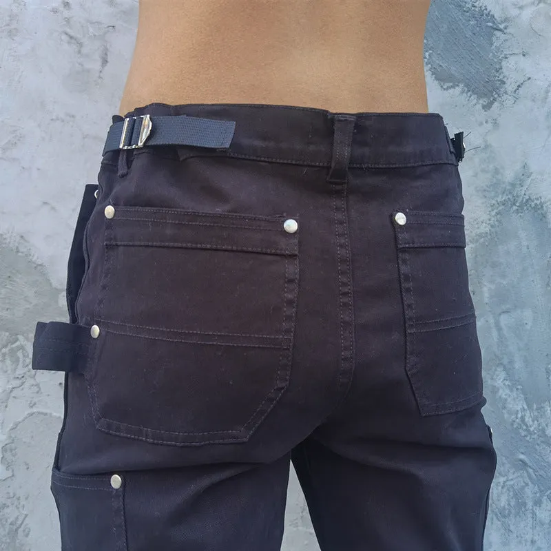 Man Fall Outfits Cargo Pants Skinny Pants High Street Sweatpants Hip Hop Men's Slim Trousers