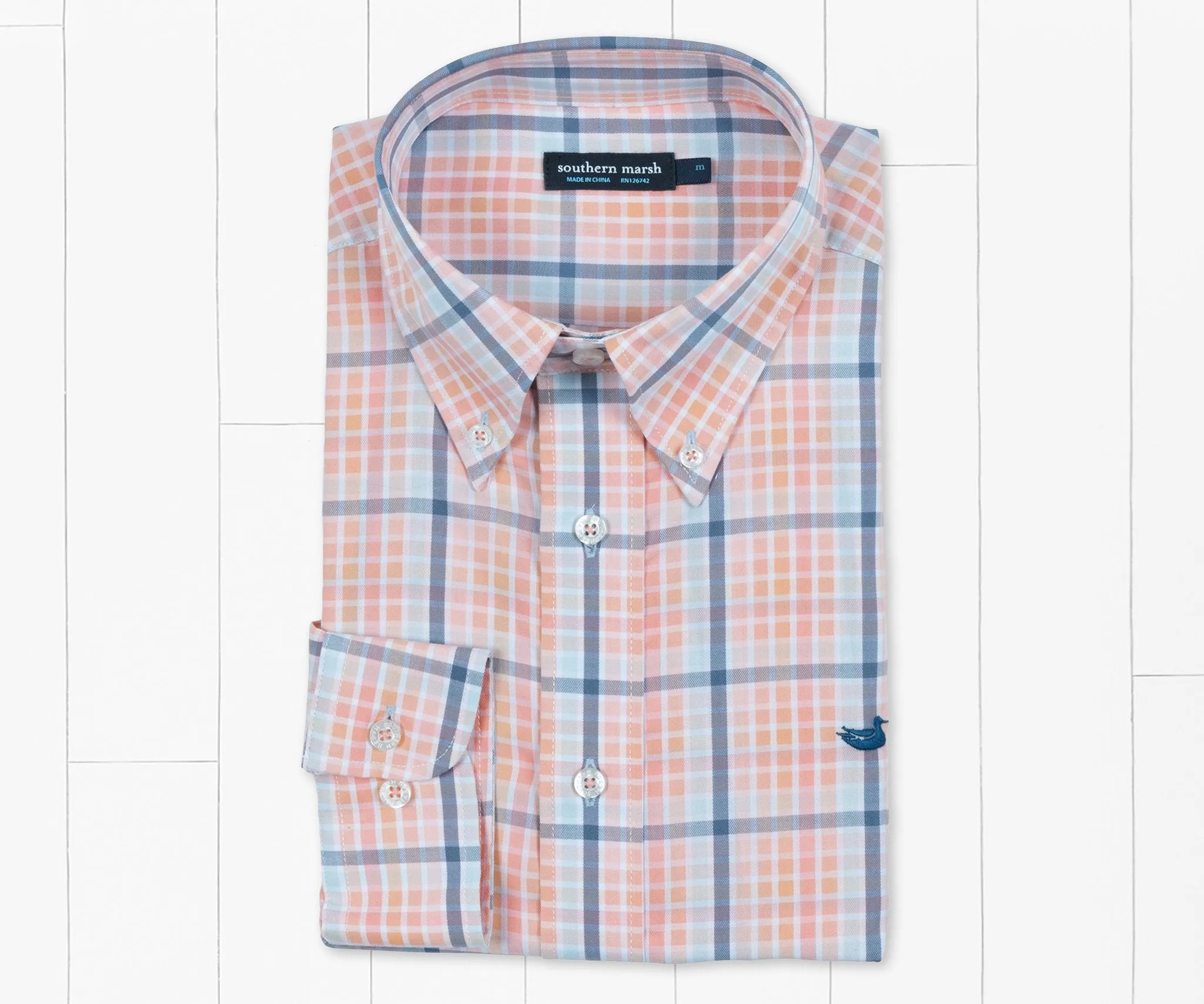 Mansur Windowpane Dress Shirt