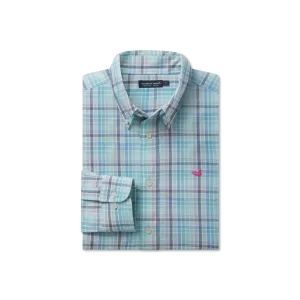 Mansur Windowpane Dress Shirt