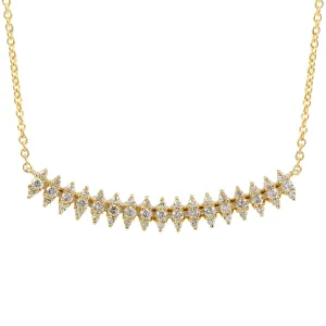 Marquise Arch Bar Necklace
