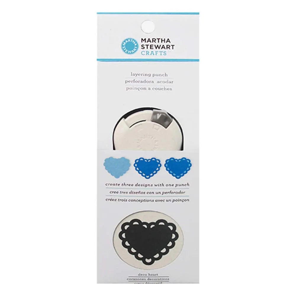 Martha Stewart Deco Heart Layering Punch
