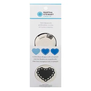 Martha Stewart Deco Heart Layering Punch