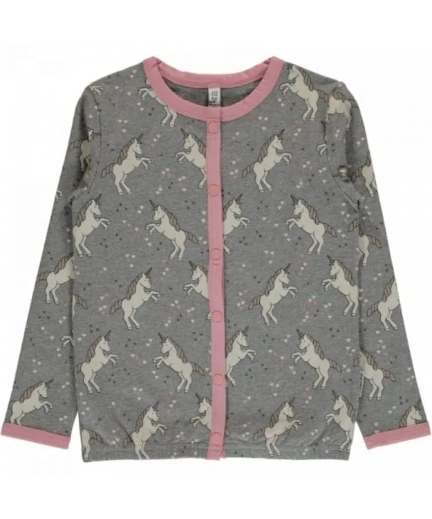 Maxomorra Cardigan Button Sweat – Unicorn Dreams