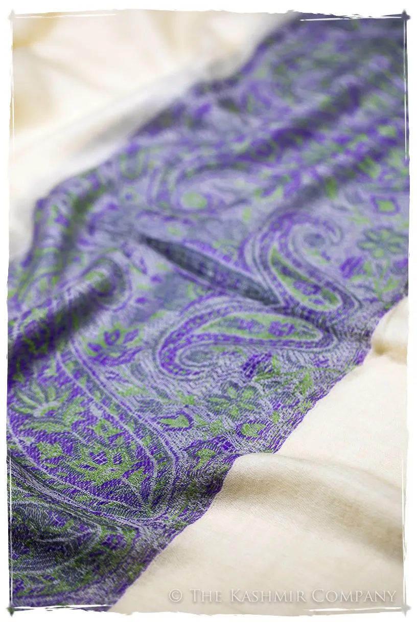 Maysoon Paisley Frontière Pashmina Cashmere Scarf