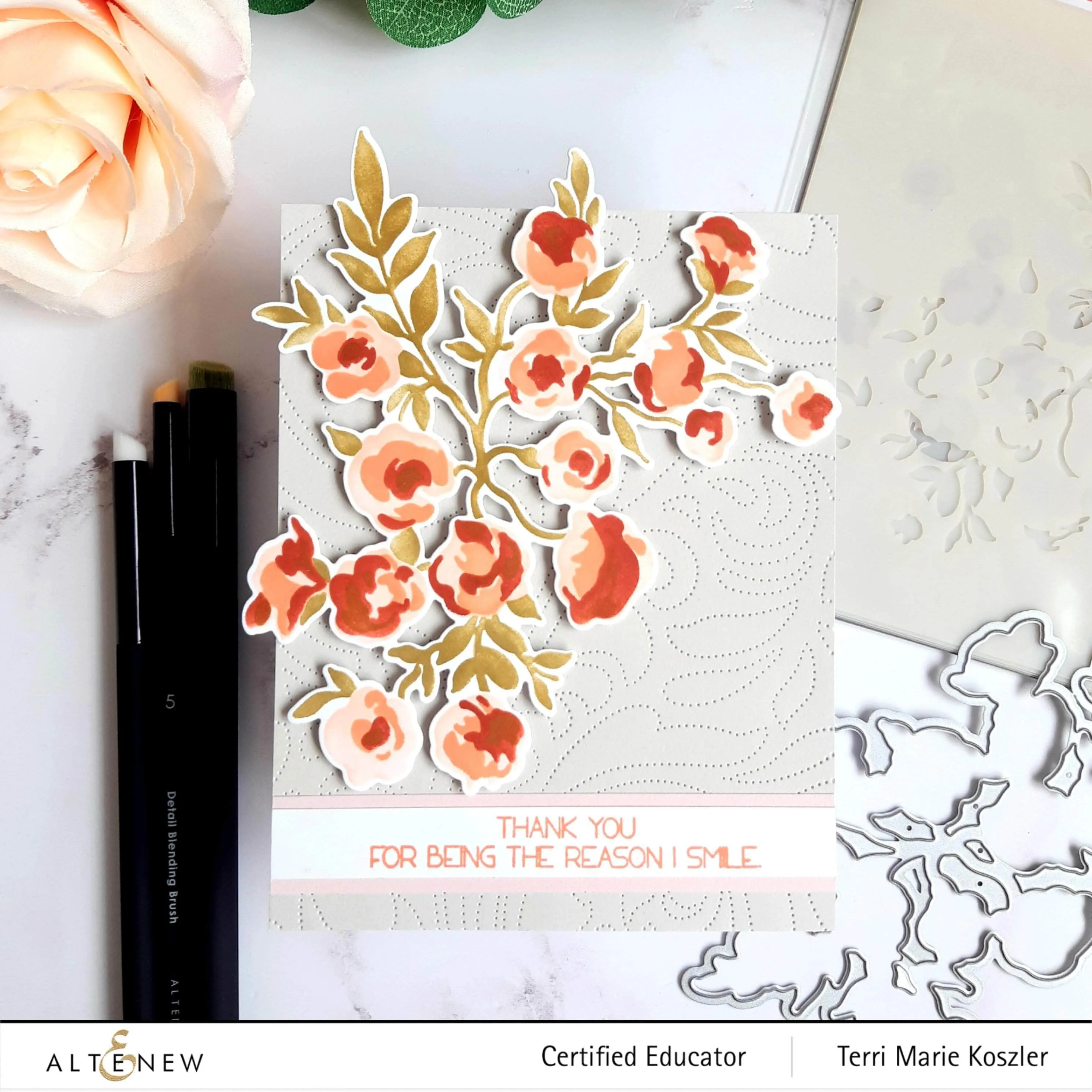 Meadow Bush Layering Stencil & Die Bundle