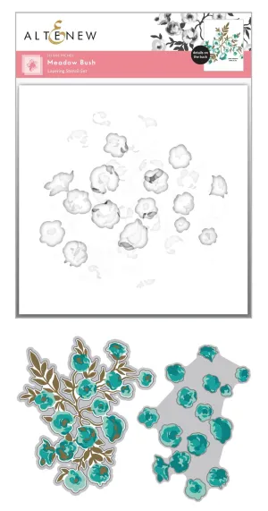 Meadow Bush Layering Stencil & Die Bundle