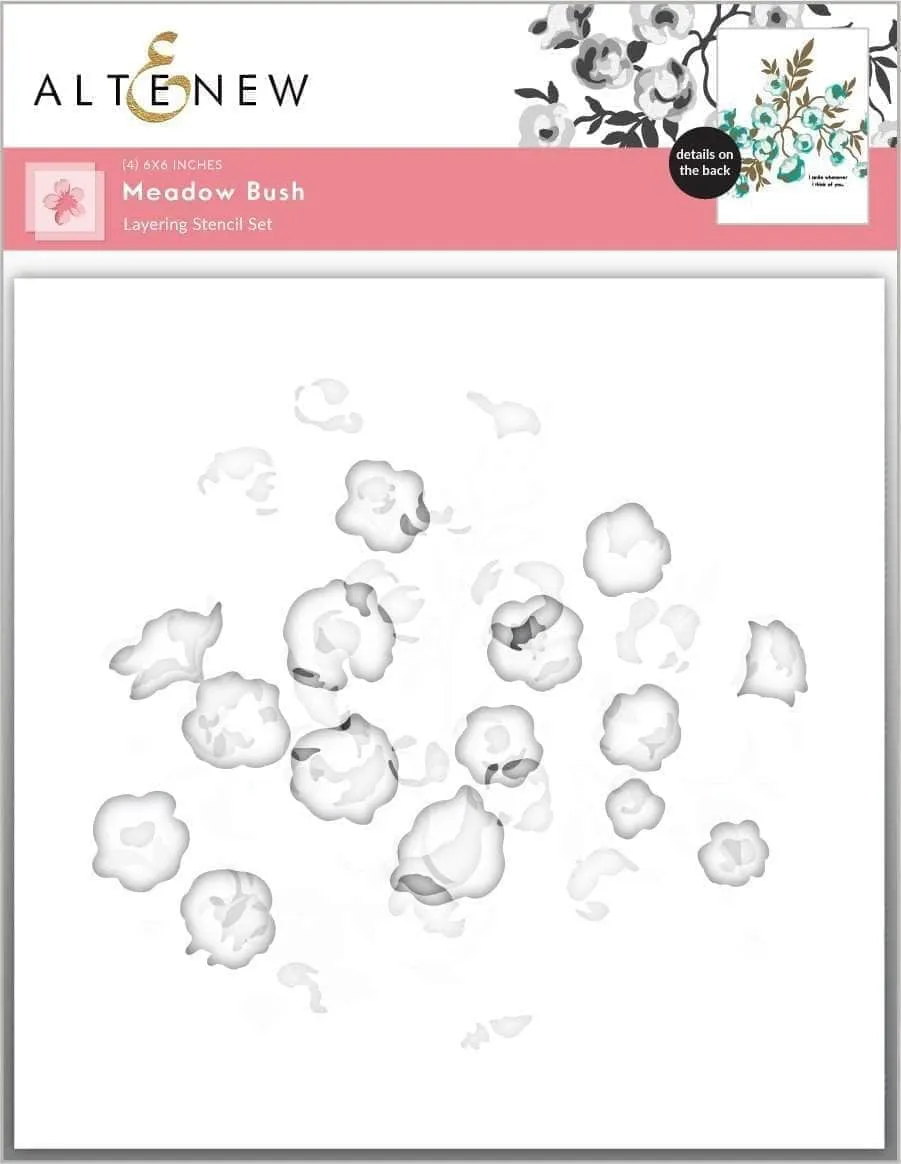 Meadow Bush Layering Stencil & Die Bundle
