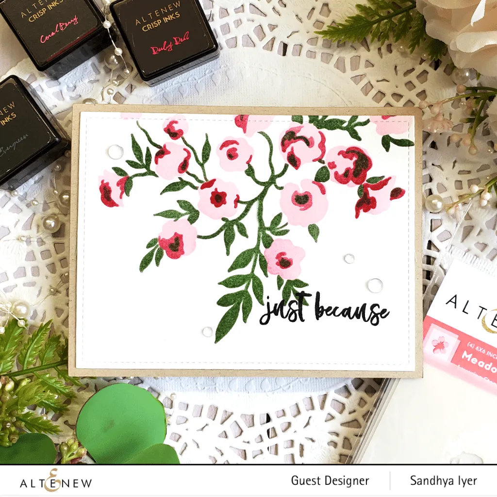Meadow Bush Layering Stencil & Die Bundle