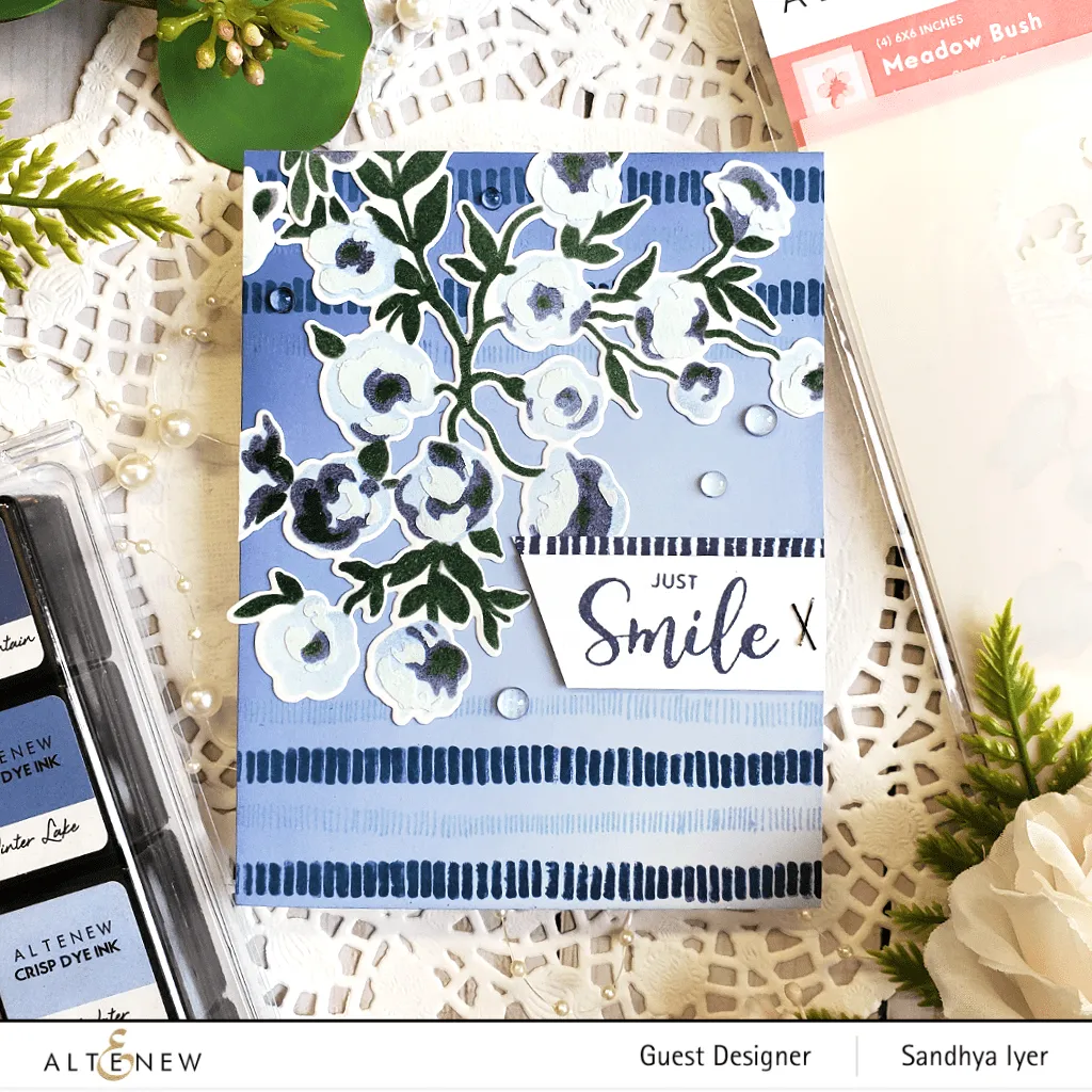 Meadow Bush Layering Stencil & Die Bundle