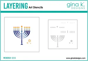 Menorah Stencil