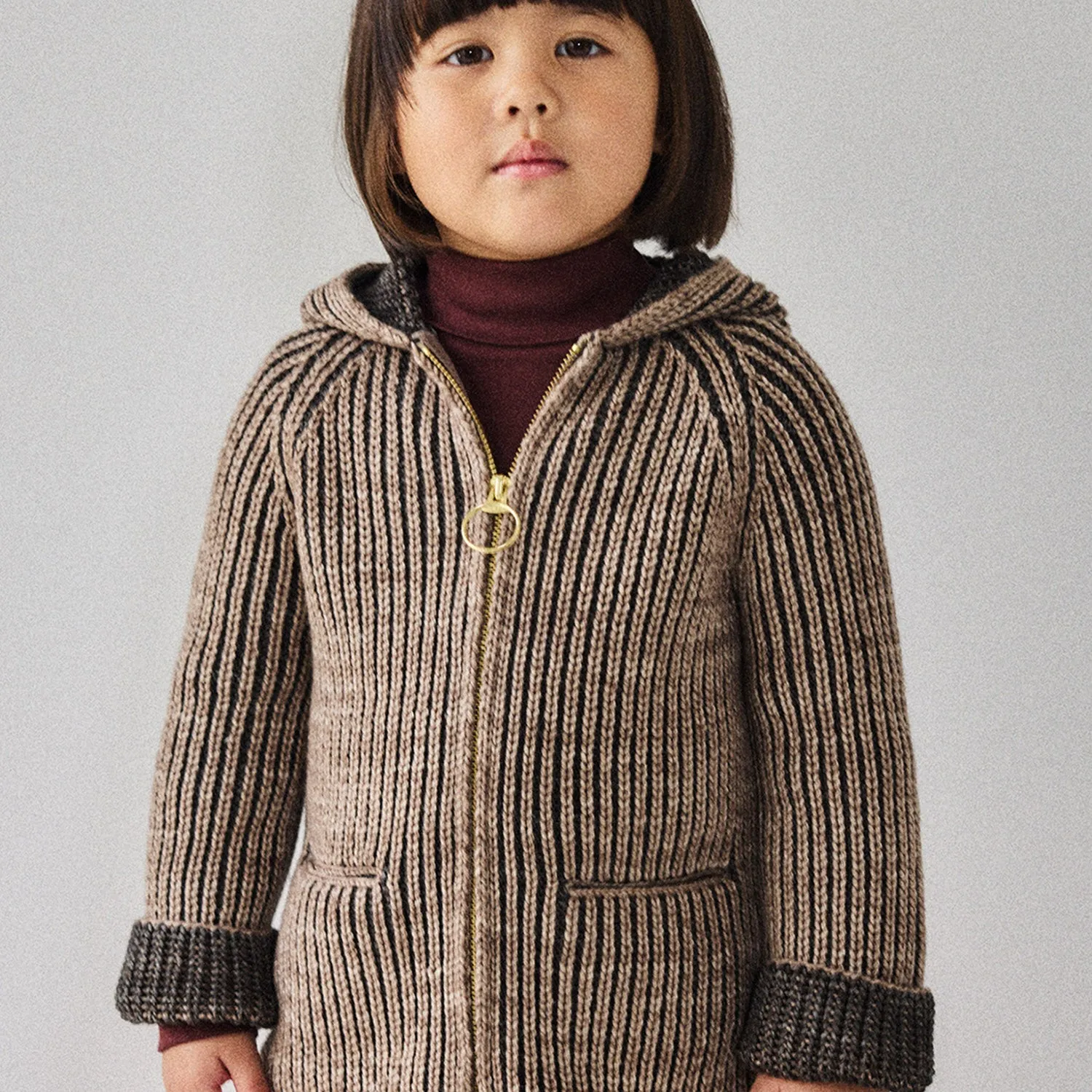 Merino Wool North Wind Jacket - Brut/Bark