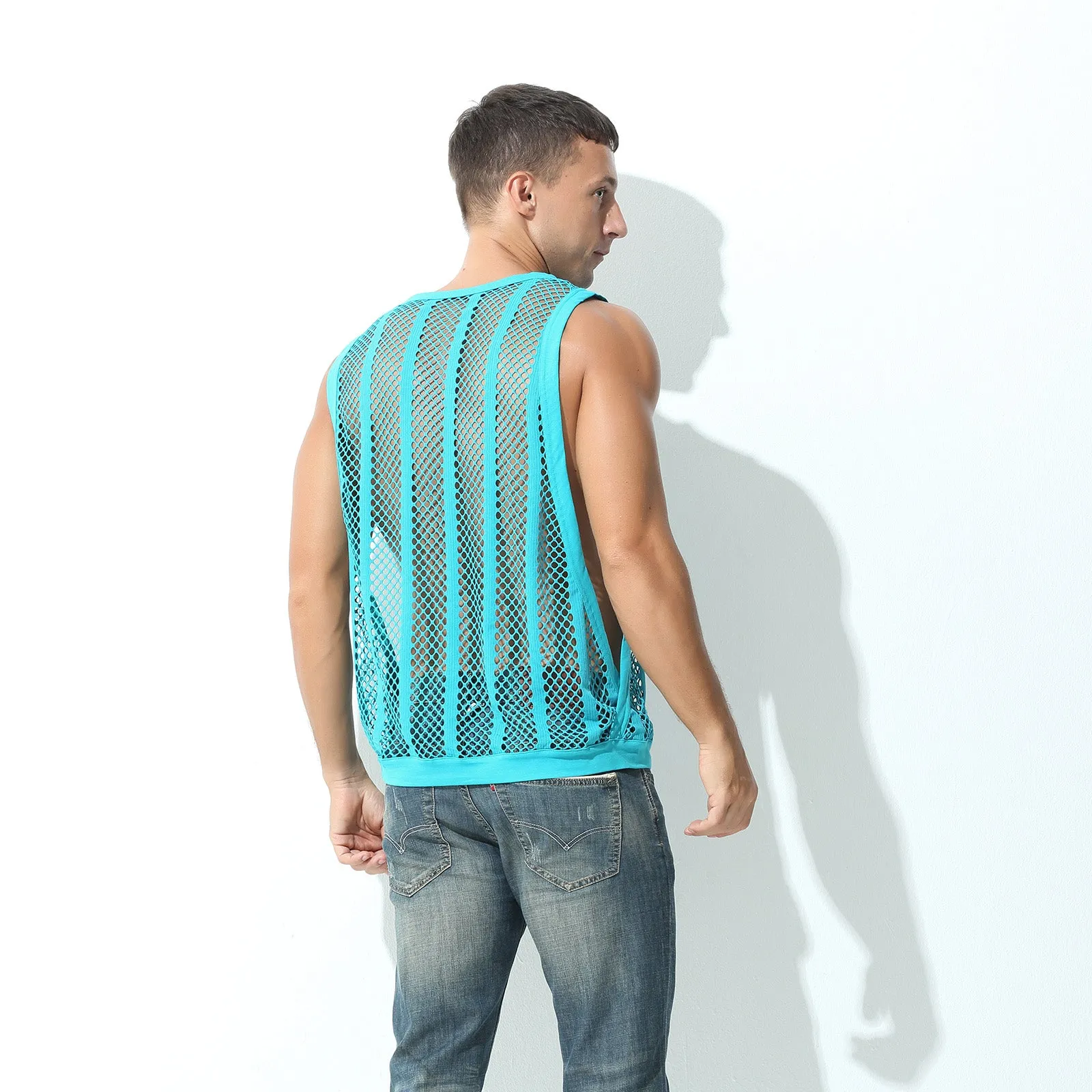 Mesh Sheer Fishnet Tank Top