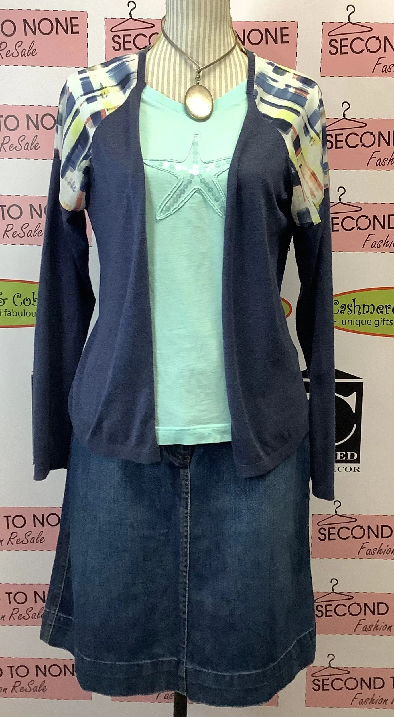 MEXX Abstract Shoulder Cardi (Size L)
