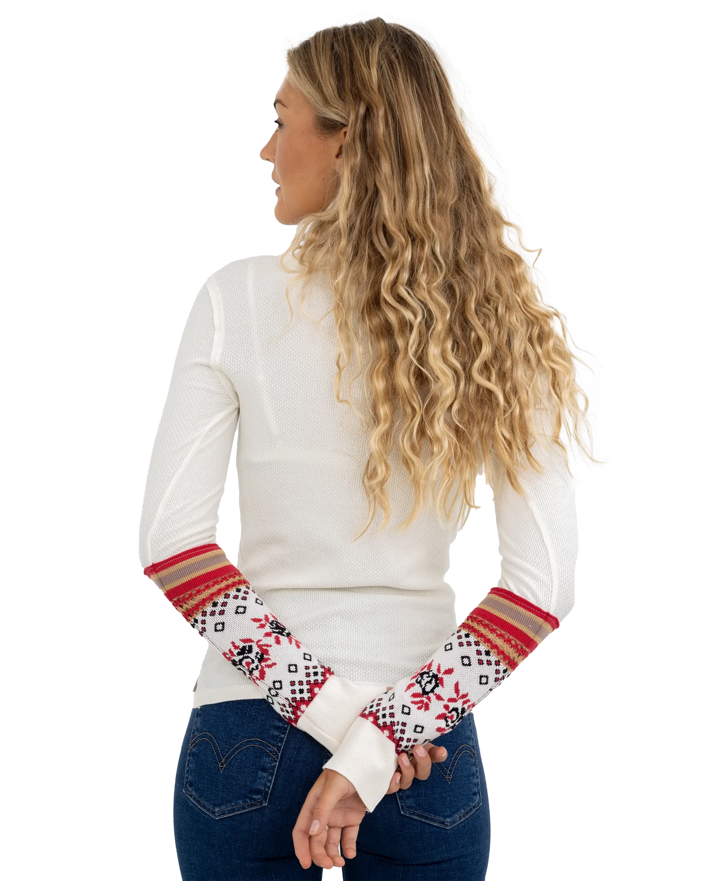 Mikah Layering Cuff Top in Cream Combo
